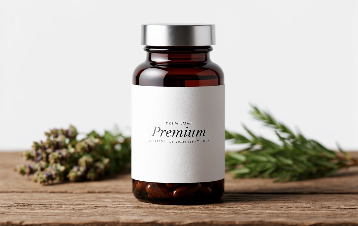 Men's vitamin complex bottle